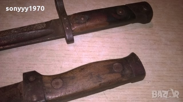 антики-стари армейски ножове-31см и 25см-внос франция, снимка 8 - Антикварни и старинни предмети - 22541529