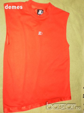 Оригинален червен мъжки потник STARTER, нов, размер М/12, снимка 5 - Тениски - 10767076