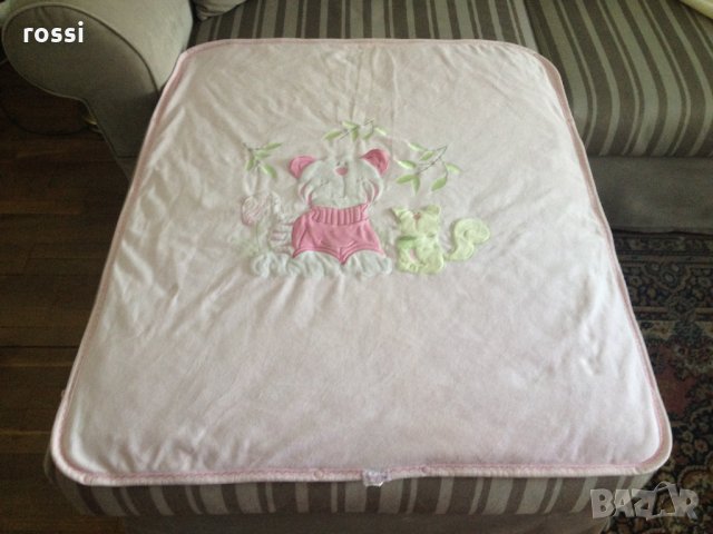 "AZIZ bebe" Бебешко одеяло порт бебе с апликации за момиченце