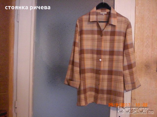 продавам дамска блуза-риза с дълъг ръкав-нова.внос от Германия, снимка 1 - Блузи с дълъг ръкав и пуловери - 19399260
