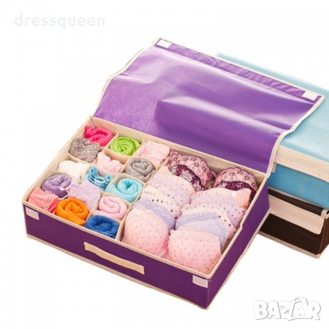 1920 Текстилен органайзер за бельо и чорапи с 16 отделения, снимка 6 - Други - 23497187