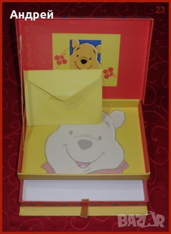 Мечо Пух - детска картонена кутия, двуетажна, снимка 5 - Ученически пособия, канцеларски материали - 23166890
