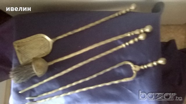 бароков комплек прибори за камина, снимка 5 - Антикварни и старинни предмети - 19539114