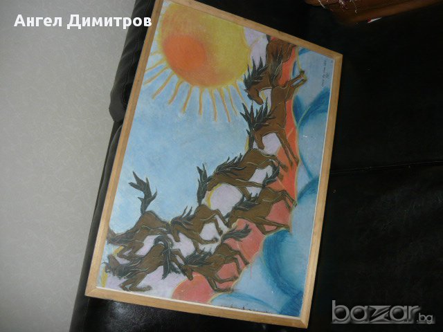 Прекрасна картина см. техника Лаура Кей Уолкер 1983 г., снимка 5 - Картини - 16741294