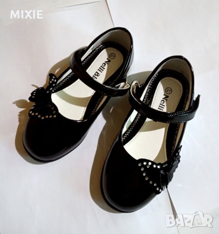 Детски черни лачени обувки Nelli Blu, № 27, снимка 6 - Детски обувки - 26121335