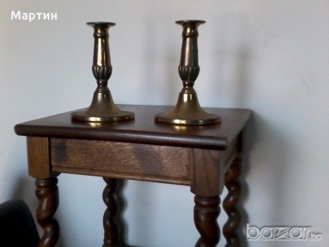 Стари масивни бронзови - Свещници - 2бр. !(5555573), снимка 2 - Други стоки за дома - 18628847