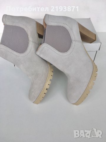 Естествена кожа велур нови боти Pier One номер 39, снимка 3 - Дамски боти - 24652610