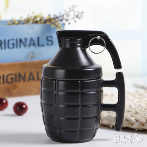 Подаръчна чаша Граната керамична чаша за чай GRENADE MUG 280мл, снимка 2 - Чаши - 26115197
