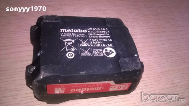 Metabo li-ion 14.4v/2.0ah battery-внос швеицария, снимка 12 - Други инструменти - 18138794