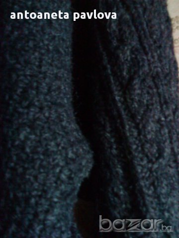 чер пуловер - плетен , снимка 2 - Блузи с дълъг ръкав и пуловери - 16638547