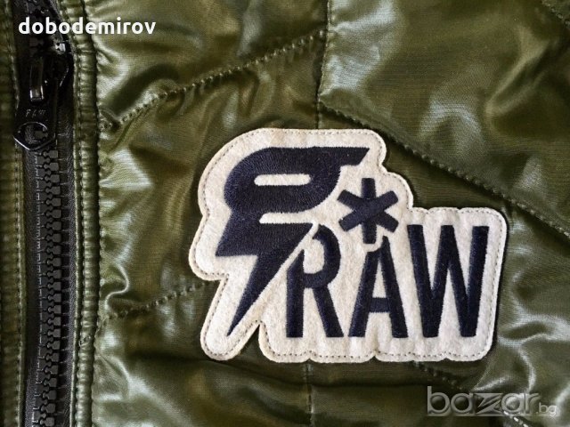 Ново мъжко яке G-Star Raw Copper Quilted Overshirt In Myrow Nylon Forest Night  оригинал, снимка 10 - Якета - 16217220