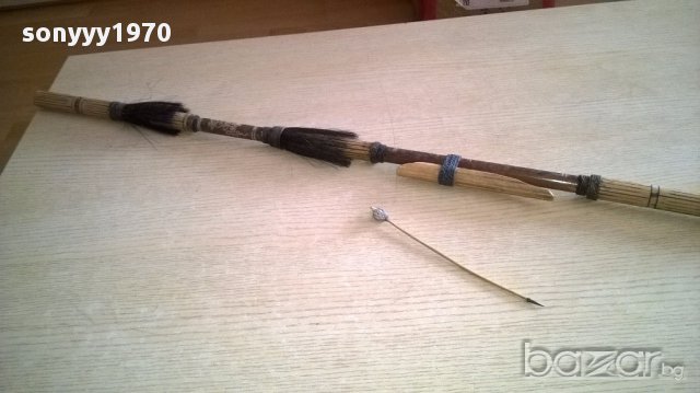 Древно африканско оръжие с стрела-бамбук-резба-внос швеицария