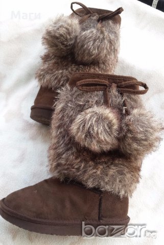 Детски ботуши с пухчета №29, снимка 3 - Детски боти и ботуши - 19631720
