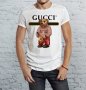 Ново! Мъжка тениска Gucci принт
