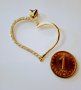 златен медальон сърце с цирконии 2.06 грама , снимка 6