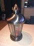 иноксов фенер с стъкла-за свещ-внос холандия-34х19см