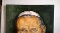 стара картина-портрет на папа йоан втори, снимка 5
