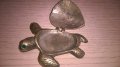 Костенурка-мед/месинг-8х8см-внос швеицария, снимка 4