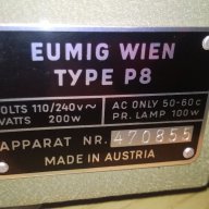 eumig wien type p8-made in austria-внос швеицария, снимка 12 - Плейъри, домашно кино, прожектори - 8772294