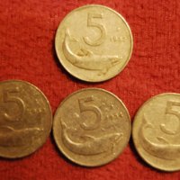 Лот Италия 5 центими 1954.1955.1952.1953, снимка 1 - Нумизматика и бонистика - 19923326