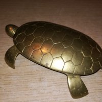 антика костенурка-ретро колекция-мед/месинг-внос франция, снимка 4 - Колекции - 21303331