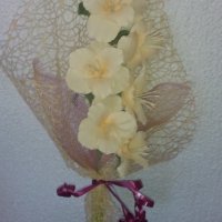 Цветя от хартия-гладиоли, снимка 8 - Изкуствени цветя - 24675921