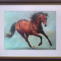 Арабски кон, картина, снимка 1 - Картини - 24139959