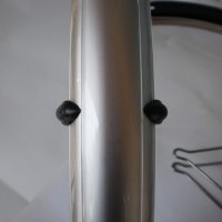Продавам колела внос от Германия оригинални сребристи Италиански пластмасови калници 20 цола, снимка 4 - Аксесоари за велосипеди - 21865529