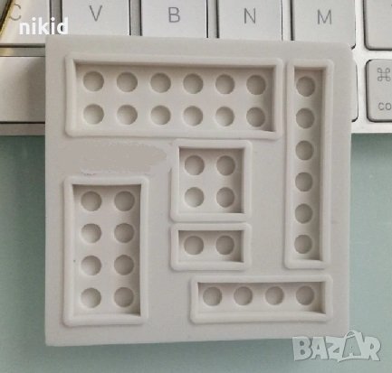 Лего строител конструктор квадрат различни форми силиконов молд форма за декорация торта фондан, снимка 1