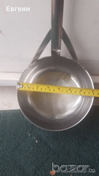 Черпак професионален голям 18см алпака неръждавейка, снимка 1