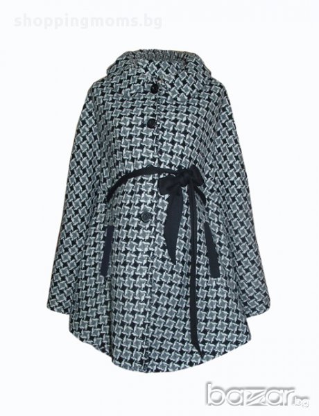 Пелерина за макси дами 092 сиво+черно , снимка 1