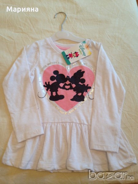 нова блуза мики-мини за момиче 24-36мес., снимка 1