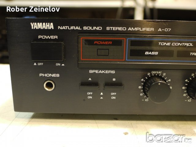 Усилвател YAMAHA A-07, снимка 3 - Ресийвъри, усилватели, смесителни пултове - 20356568