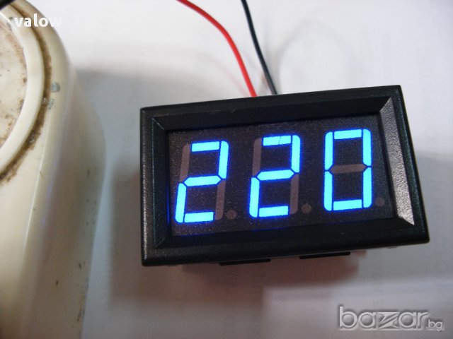 Волтметър променливо напрежение AC 60 - 500v панелен цифров дигитален, снимка 3 - Други инструменти - 10968613