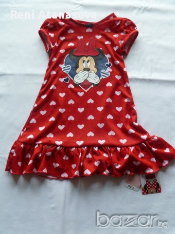 Mothercare нощница пижама с Мини Маус Minnie Mouse 12-18 месеца , снимка 8 - Бебешки пижами - 9202105
