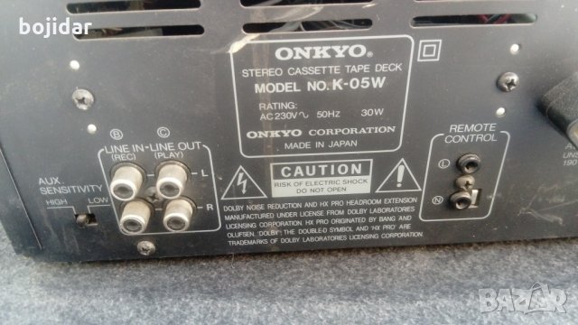 Двойна касета Onkyo K-05W  , снимка 4 - Декове - 24793221