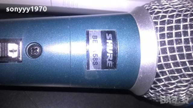 бета shure-жичен микрофон-sm58s profi mic, снимка 4 - Микрофони - 25253926