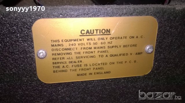 v amp-10k-guitar amplifier-made in england-внос англия, снимка 16 - Ресийвъри, усилватели, смесителни пултове - 19584893