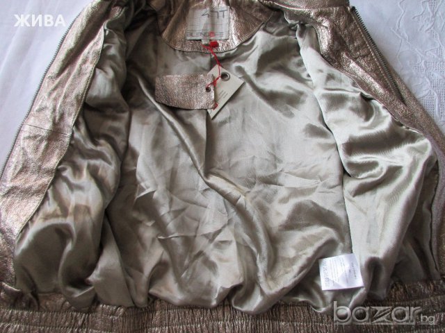 ЕСТЕСТВЕНА КОЖА - дизайнерско яке на 4IT VINTAGE BLEND OF AMERIKA, снимка 11 - Якета - 13533759