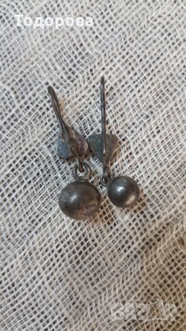 Сребърни възрожденски обици, снимка 2 - Антикварни и старинни предмети - 25142398