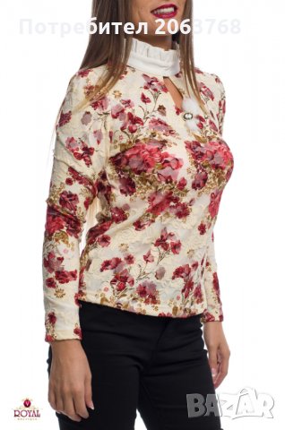 Красива Дантелена Флорирана Риза , снимка 4 - Ризи - 23692039