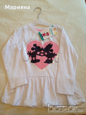 нова блуза мики-мини за момиче 24-36мес.