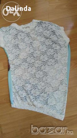 Туника/блуза с дантелен гръб, снимка 4 - Туники - 11785282