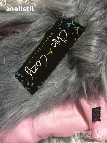 Нова шапка зайче с етикет , снимка 2 - Шапки - 22895913