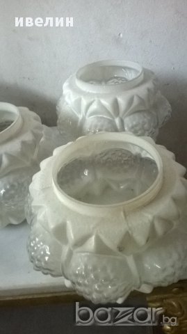 три стъкла за нощна лампа,полилей, снимка 2 - Настолни лампи - 18064309