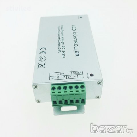 LED RGB дистанционно управление контролер DC 12V-24V ново , снимка 5 - Лед осветление - 17245902