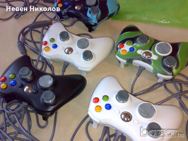 НОВ Xbox360 контролер, с кабел - БЯЛ, снимка 6 - Аксесоари - 13263417