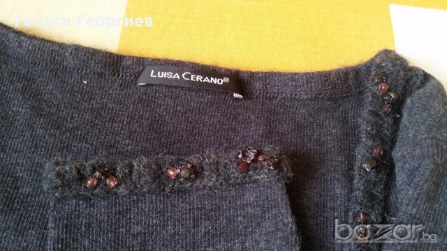 Дамска дизайнерска блуза  Luisa Cerano/Луиза Серано, 100% оригинал, снимка 7 - Блузи с дълъг ръкав и пуловери - 17780592
