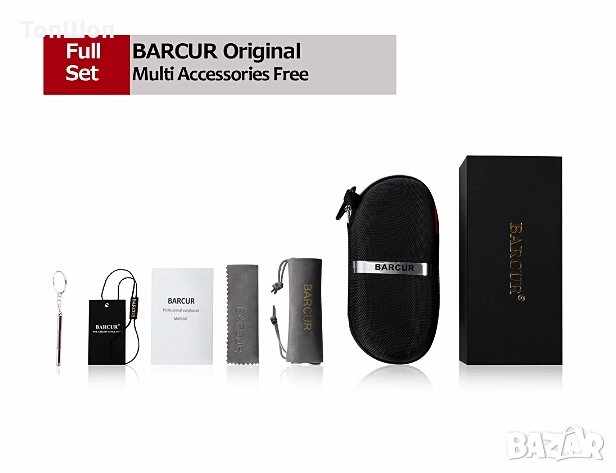 BARCUR Original Слънчеви очила - Unisex, снимка 5 - Слънчеви и диоптрични очила - 26071200