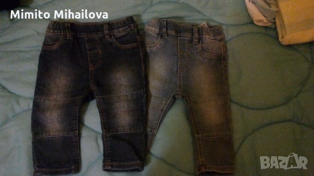 Два броя дънки за бебе, снимка 3 - Бебешки дънки - 24847910